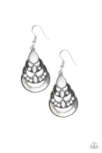 Load image into Gallery viewer, paparazzi-accessories-boho-brilliance-white-earrings
