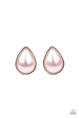 paparazzi-accessories-sheer-enough-pink-post earrings