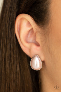 SHEER Enough - Pink Post Earrings - Paprazzi Jewelry