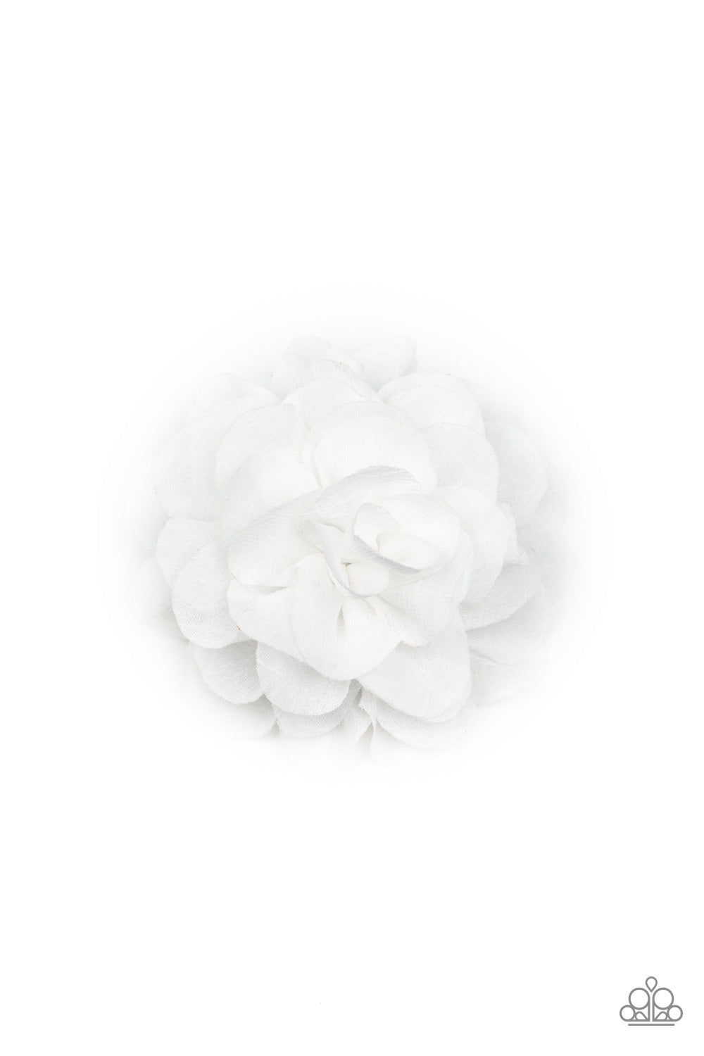 paparazzi-accessories-dahlia-diva-white-hair clip