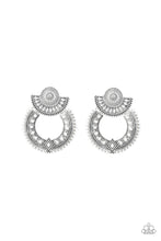 Load image into Gallery viewer, paparazzi-accessories-texture-takeover-silver-post earrings
