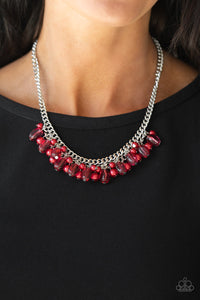 5th Avenue Flirtation - Red Necklace - Paparazzi Jewelry