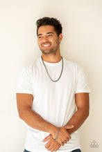 Load image into Gallery viewer, One-Two Knockout - Black Mens Bracelet - Paparazzi Jewelry
