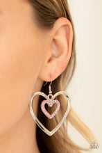 Load image into Gallery viewer, Heart Candy Couture - Pink Earrings - Paprazzi Jewelry

