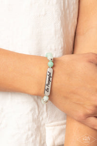 Be Prayerful - Green Bracelet - Paparazzi Jewelry