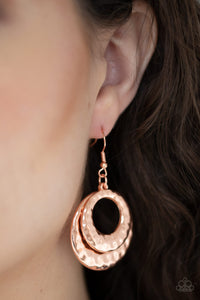 Perfectly Imperfect - Copper Earrings - Paparazzi Jewelry