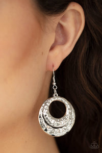 Perfectly Imperfect - Silver Earrings - Paparazzi Jewelry