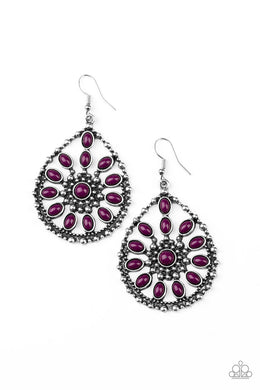 paparazzi-accessories-free-to-roam-purple-earrings