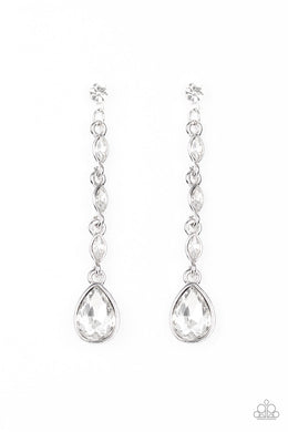 paparazzi-accessories-must-love-diamonds-white-post earrings
