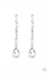 paparazzi-accessories-must-love-diamonds-white-post earrings