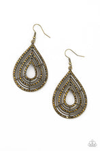 Load image into Gallery viewer, paparazzi-accessories-5th-avenue-attraction-brass-earrings

