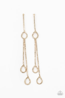 paparazzi-accessories-chance-of-reign-gold-post earrings