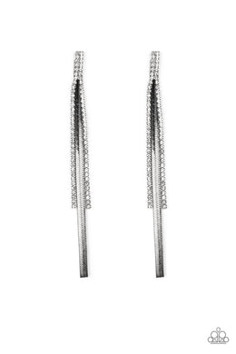 paparazzi-accessories-flavor-of-the-sleek-black-post earrings