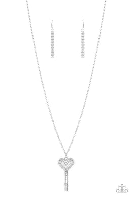 paparazzi-accessories-unlock-my-heart-silver-necklace