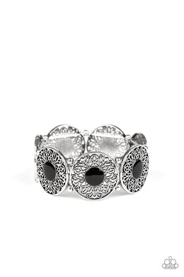 paparazzi-accessories-painted-garden-black-bracelet