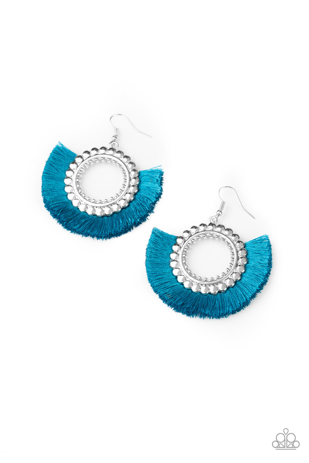 paparazzi-accessories-fringe-fanatic-blue-earrings