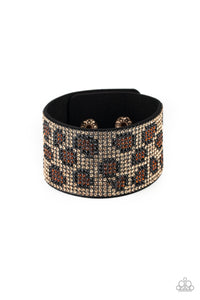paparazzi-accessories-cheetah-couture-brown-bracelet