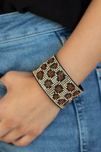 Cheetah Couture - Brown Bracelet - Paparazzi Jewelry