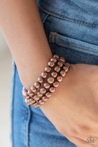 Trail Treasure - Copper Bracelet - Paparazzi Jewelry