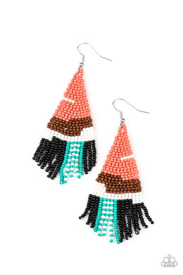 paparazzi-accessories-summer-heat-orange-earrings