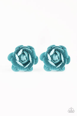 paparazzi-accessories-beautifully-budding-blue-hair clip