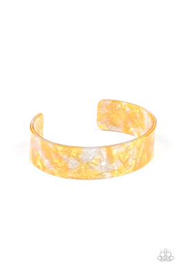 paparazzi-accessories-glaze-daze-yellow-bracelet