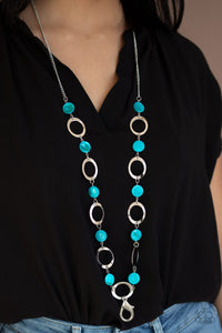 SHELL Your Soul - Blue Lanyard - Paparazzi Jewelry