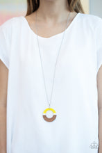 Load image into Gallery viewer, Sail Into The Sunset - Yellow Necklace - Paparazzi Jewelry
