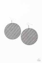 Load image into Gallery viewer, paparazzi-accessories-plaited-plains-silver-earrings
