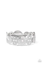 Load image into Gallery viewer, paparazzi-accessories-pleasantly-posy-silver-bracelet
