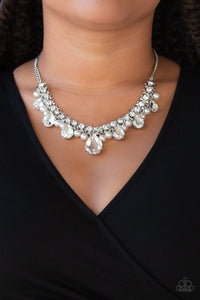 Knockout Queen - White Necklace - Paparazzi Jewelry