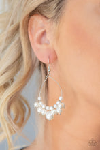 Load image into Gallery viewer, 5th Avenue Appeal - White Earrings - Paparazzi Jewelry
