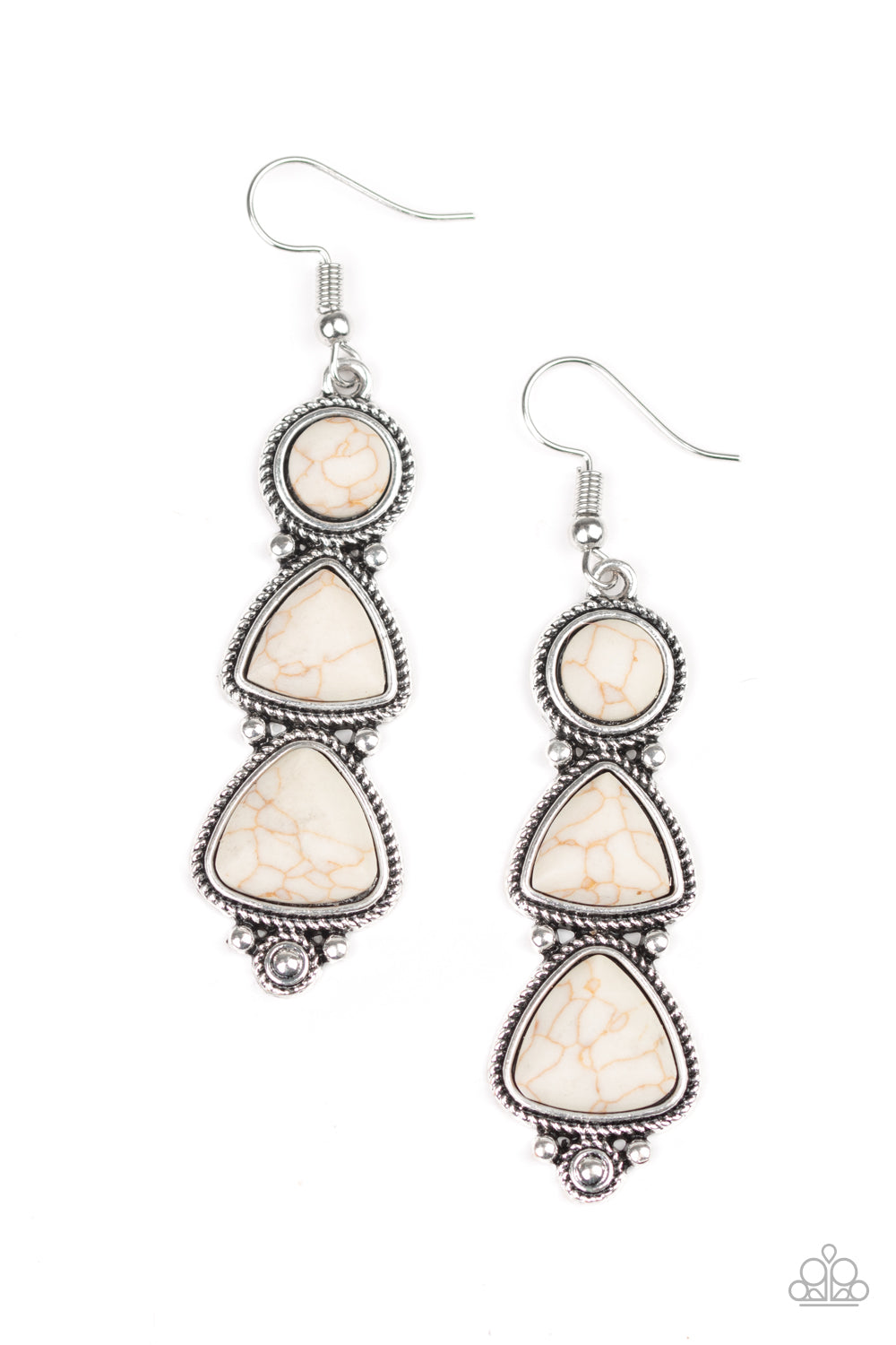 paparazzi-accessories-new-frontier-white-earrings