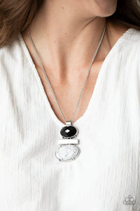 Finding Balance - Black Necklace - Paparazzi Jewelry