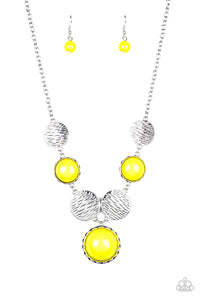 paparazzi-accessories-bohemian-bombshell-yellow-necklace