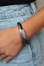 Load image into Gallery viewer, High-Strung Style - Black Bracelet - Paprazzi Jewelry
