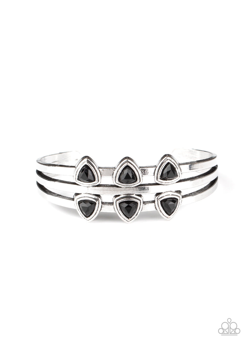 paparazzi-accessories-tribal-triad-black-bracelet