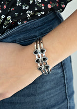 Load image into Gallery viewer, Tribal Triad - Black Bracelet - Paprazzi Jewelry
