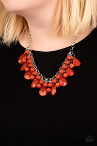 Endless Effervescence - Orange Necklace - Paparazzi Jewelry