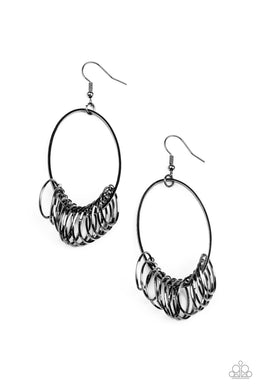 paparazzi-accessories-halo-effect-black-earrings