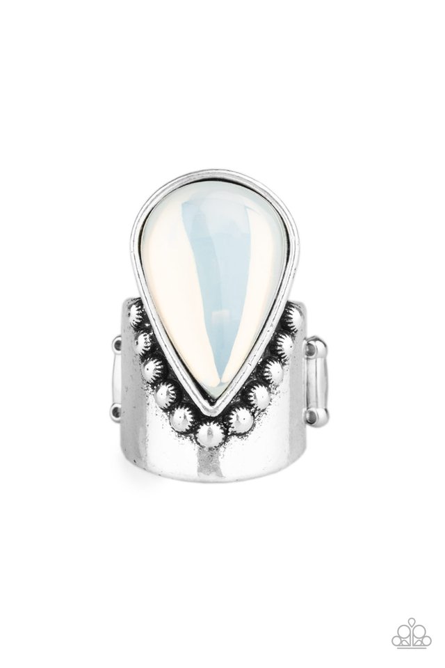 paparazzi-accessories-opal-mist-white-ring