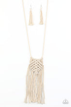 Load image into Gallery viewer, paparazzi-accessories-macrame-mantra-white-necklace

