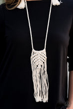 Load image into Gallery viewer, Macrame Mantra - White Necklace - Paparazzi Jewelry
