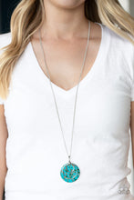 Load image into Gallery viewer, Sahara Equinox - Blue Necklace - Paparazzi Jewelry
