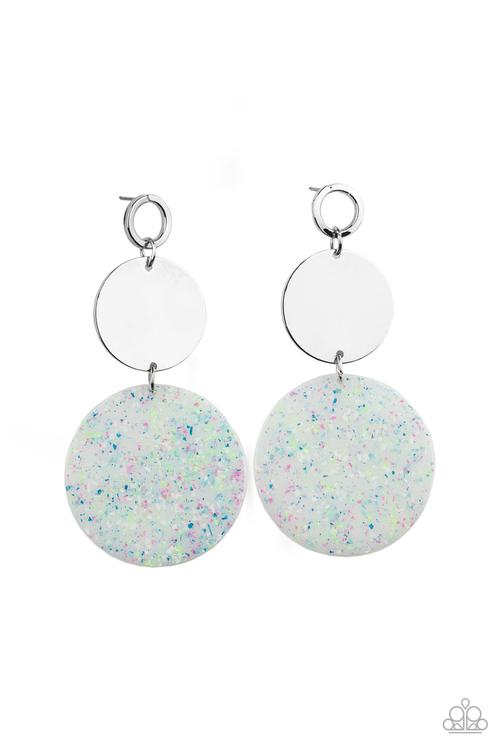 paparazzi-accessories-beach-day-glow-blue-post earrings