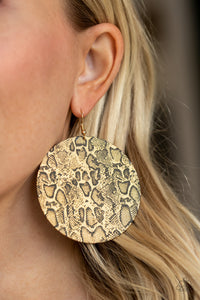 Animal Planet - Gold Earrings - Paparazzi Jewelry