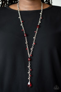 Afterglow Party - Red Necklace - Paparazzi Jewelry