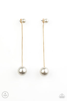 paparazzi-accessories-extended-elegance-gold-post earrings