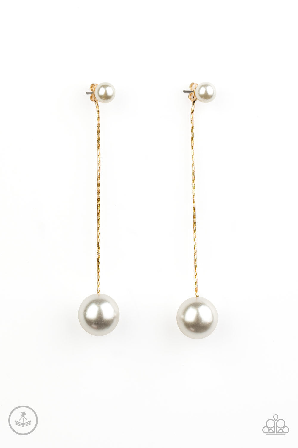 paparazzi-accessories-extended-elegance-gold-post earrings
