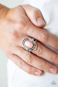 Peacefully Pristine - Pink Ring - Paparazzi Jewelry